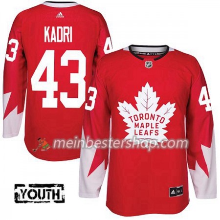 Toronto Maple Leafs Nazem Kadri 43 Adidas 2017-2018 Rot Alternate Trikot Authentic - Kinder